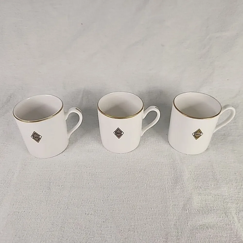 Cup & Saucer Royal Hartford Renault Argentina Bone China Set Of 6 Demitasse VTG